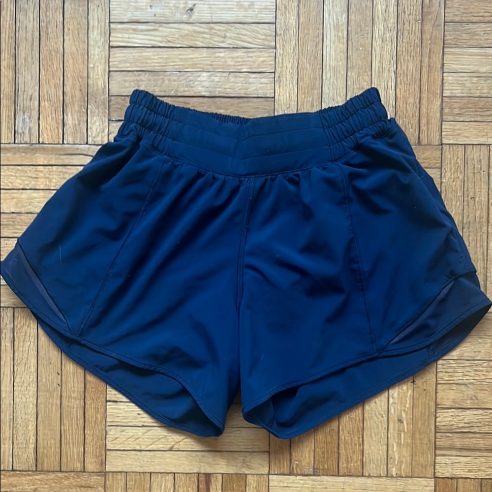 Lululemon Athletica Blue Athletic Hotty Hot Shorts Lightweight Breathable